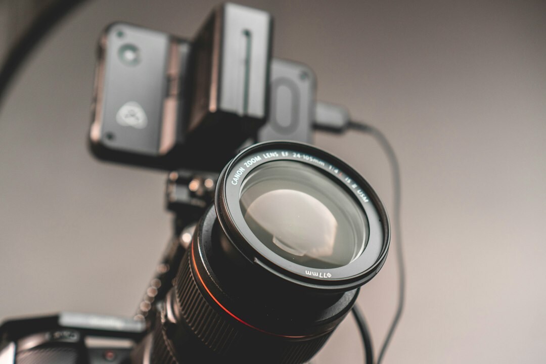 Broadcast camera and microphone equipment close up